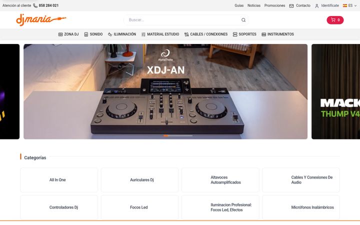 Snímek obrazovky djmania.es