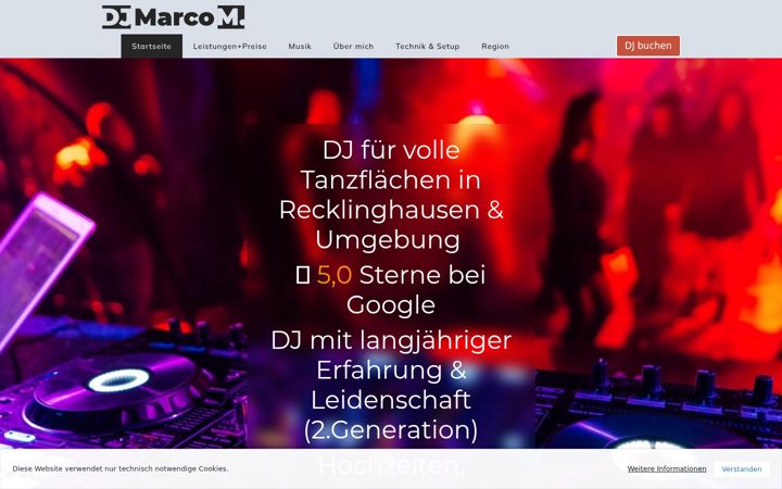 Screenshot of djmarco-m.de