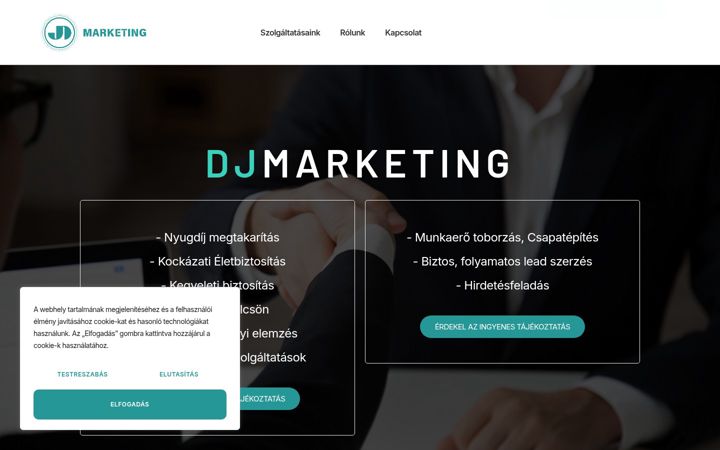 Screenshot of djmarketing.hu