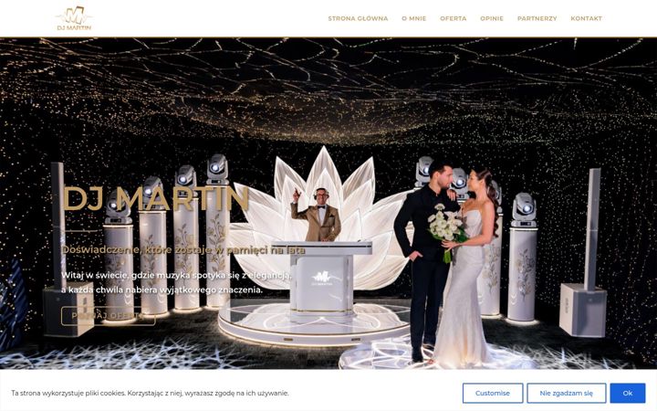 Captură de ecran a djmartin.com.pl