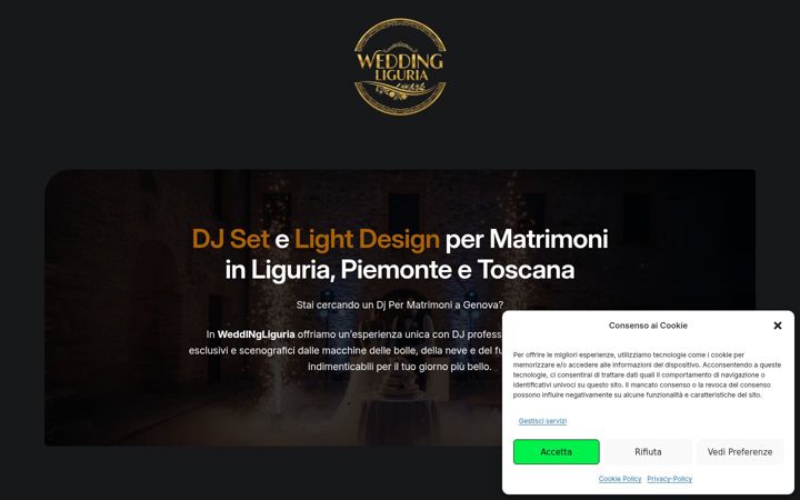 Zrzut ekranu djmatrimonigenova.it