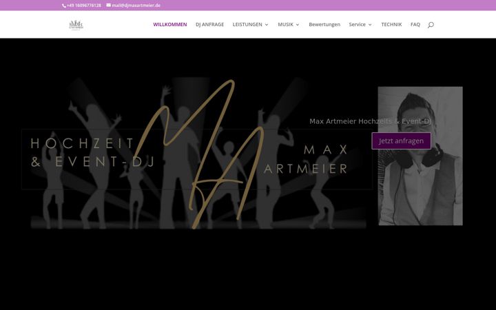 Screenshot of djmaxartmeier.de