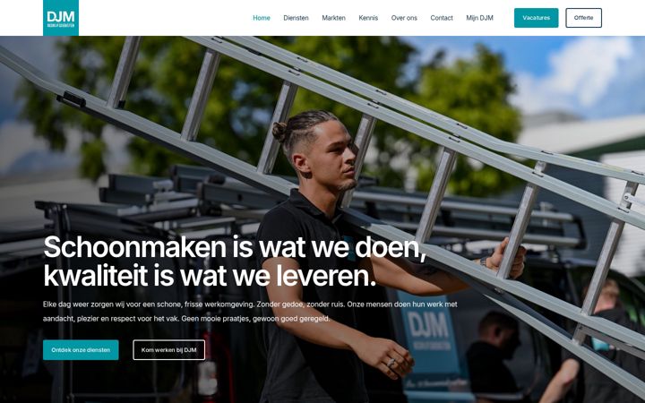 Snimka zaslona za djmbedrijfsdiensten.nl