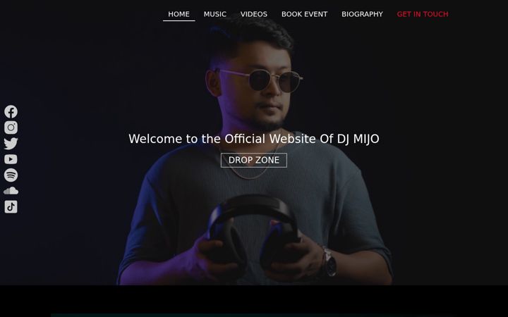Screenshot of djmijomusic.com