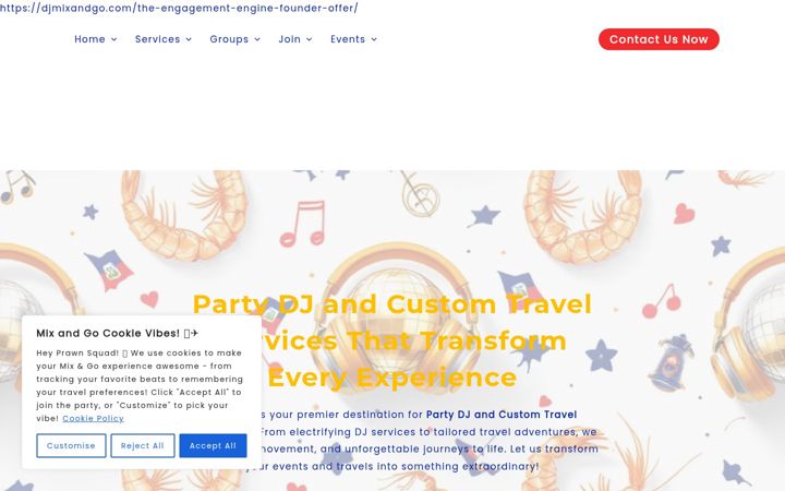 Screenshot of djmixandgo.com