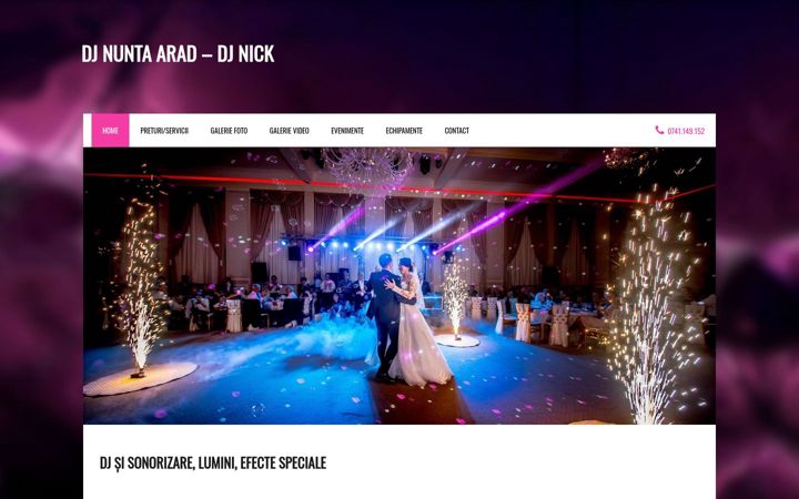 Screenshot di djnunta-arad.ro