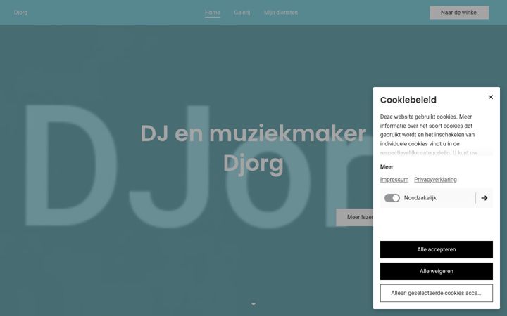 Snimka zaslona za djorg.nl