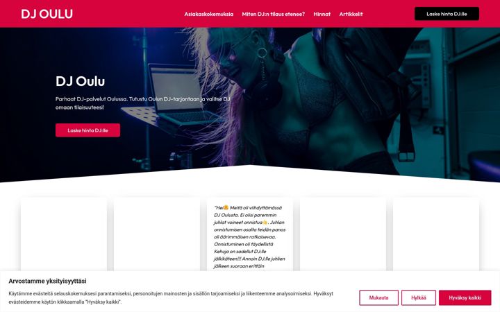 Screenshot di djoulu.fi