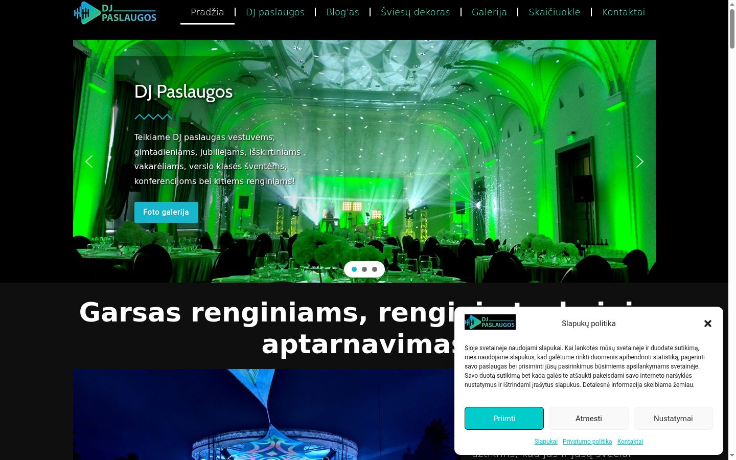 Képernyőkép a bármilyen interakció előtt megjelenő hozzájárulási bannerről