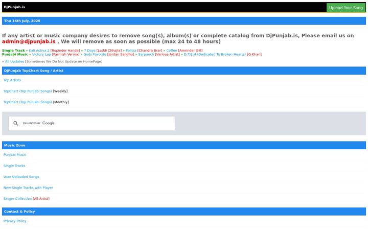 Screenshot του djpunjab.is