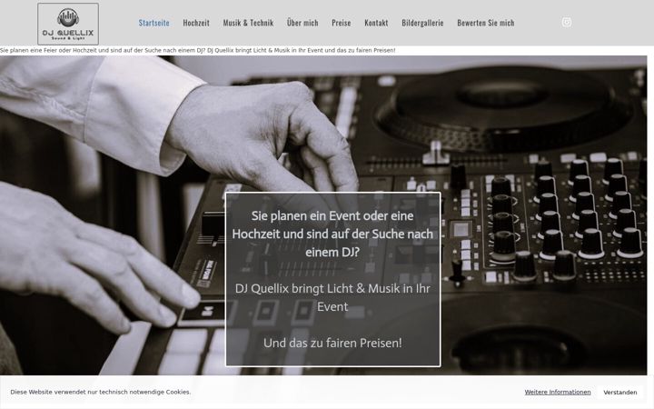 Screenshot of djquellix.de