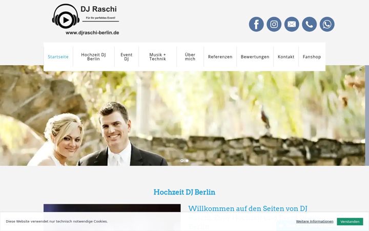 Screenshot of djraschi-berlin.de