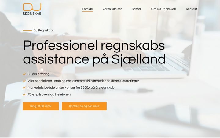 Captura de ecrã de djregn.dk