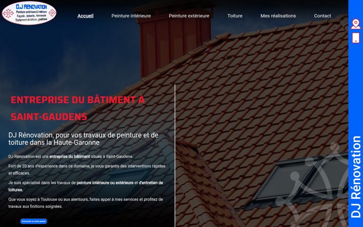 Captura de pantalla de djrenovation31.fr