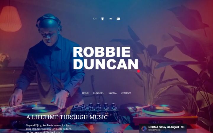 Screenshot of djrobbieduncan.com