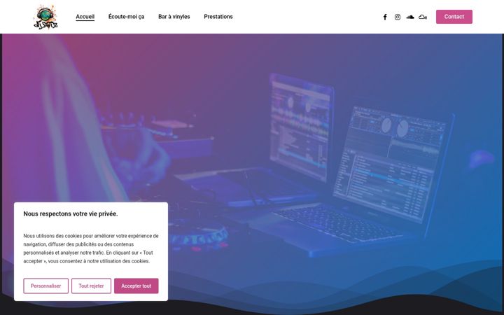 Screenshot of djsaiz.com