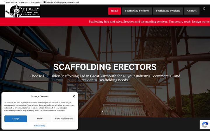Kuvakaappaus sivustosta djscaffolding-greatyarmouth.co.uk