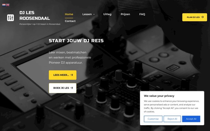 Snimka zaslona za djschoolroosendaal.nl