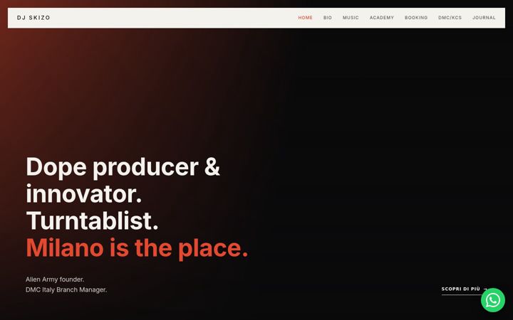 Screenshot of djskizo.com