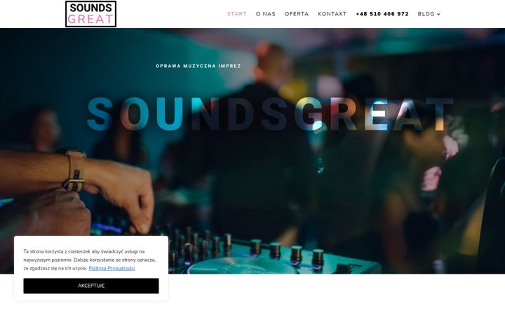 Ekrano kopija djsoundsgreat.pl