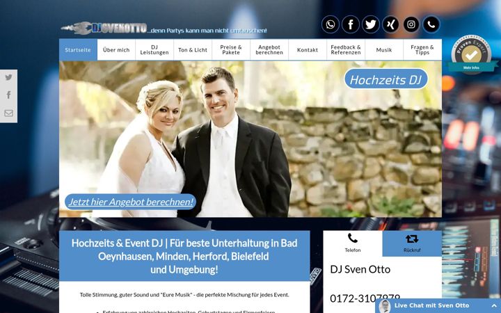 Screenshot of djstarburner.de