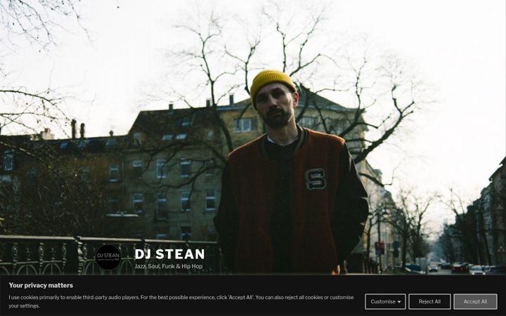 Screenshot of djstean.com