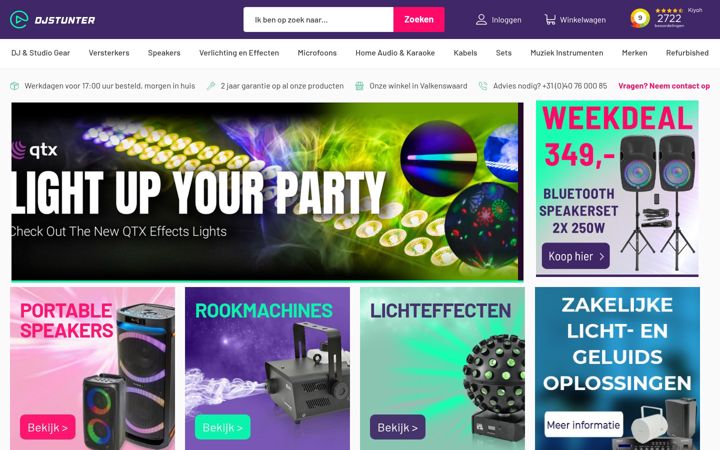 Snimka zaslona za djstunter.nl