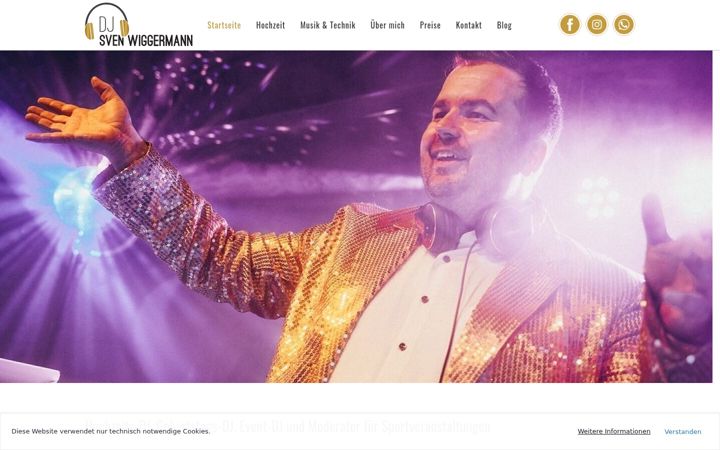 Screenshot of djsvenwiggermann.de