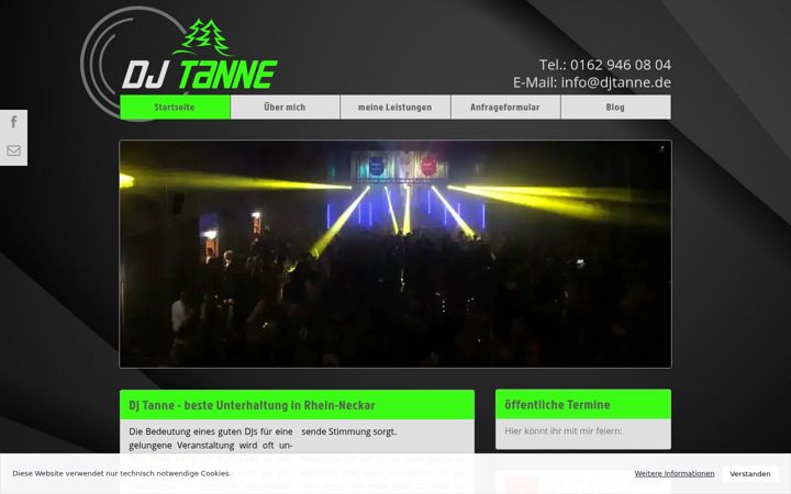 Screenshot of djtanne.de