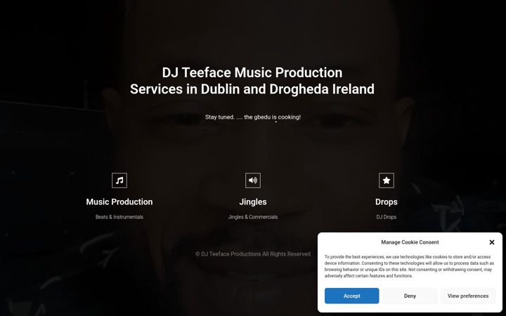 Screenshot of djteefacepro.com