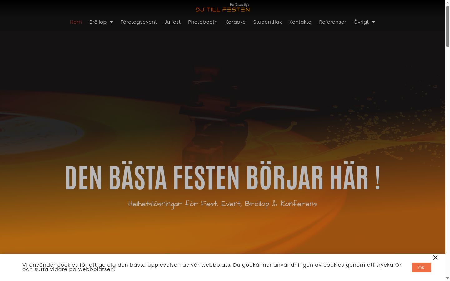 Screenshot des Einwilligungsbanners vor jeglicher Interaktion