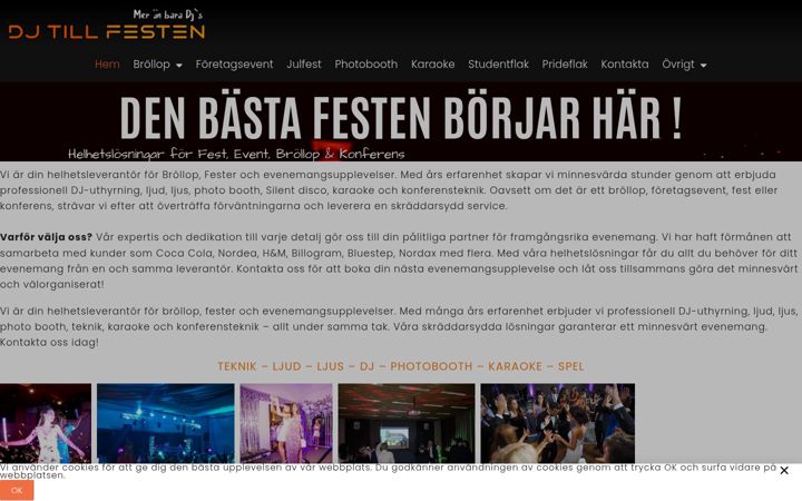 Snímek obrazovky djtillfesten.se