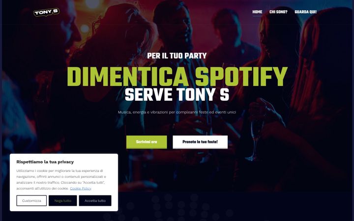 Screenshot of djtonys.it
