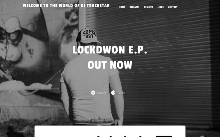 Skærmbillede af djtrackstar.net