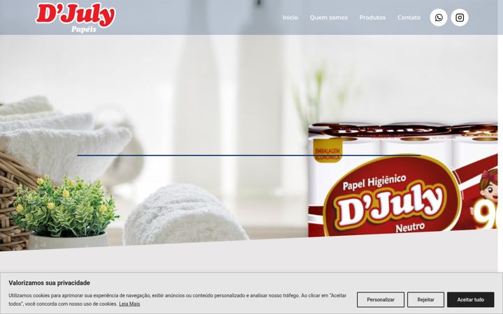 Képernyőkép: djulypapeis.com.br