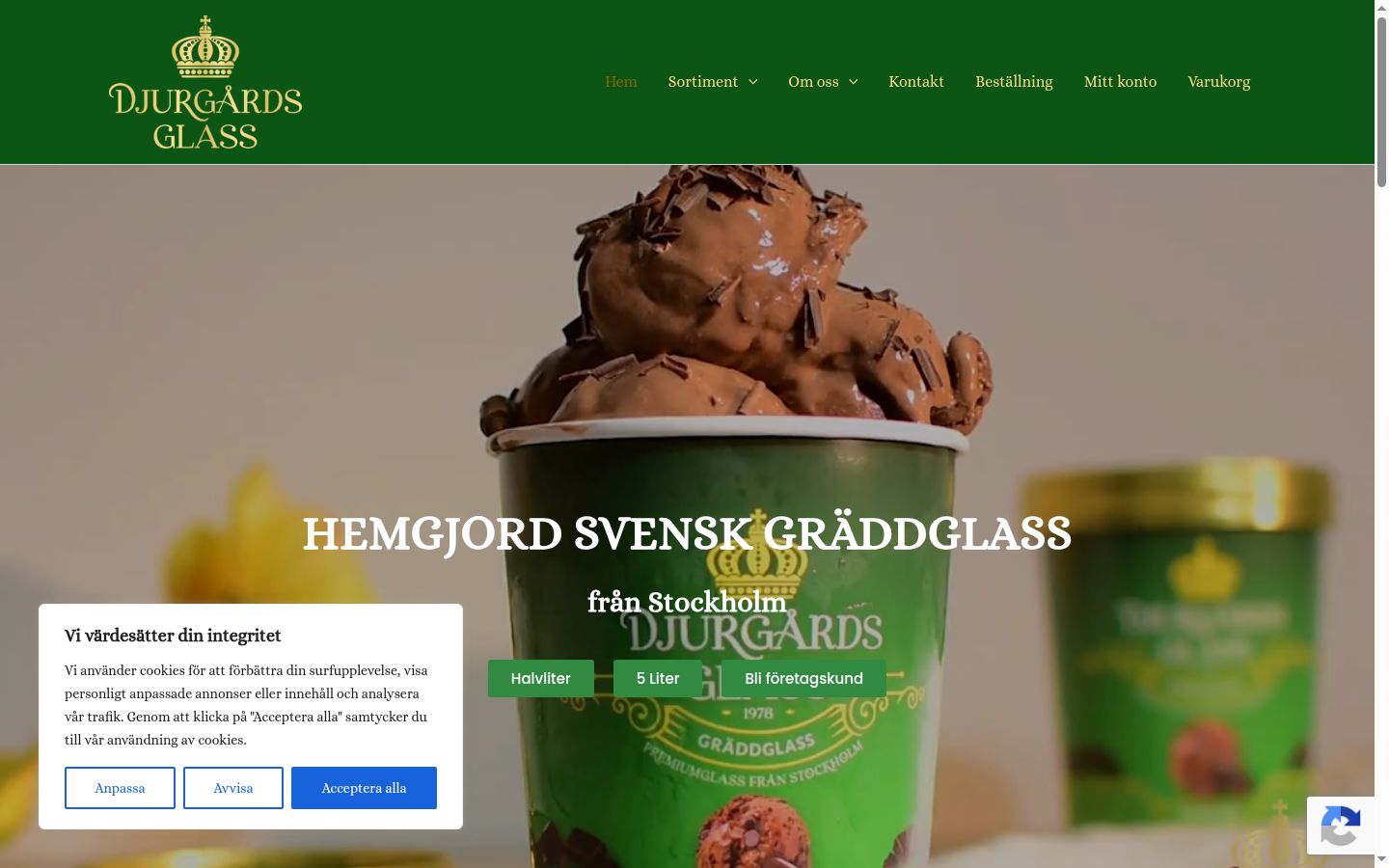 Screenshot van de toestemmingsbanner zoals getoond vóór enige interactie