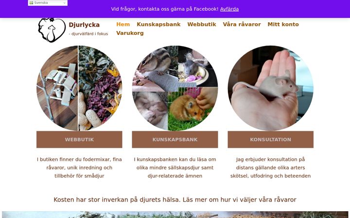 Snímek obrazovky djurlycka.se