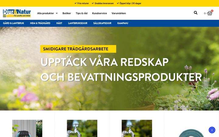 Snímek obrazovky djurochnatur.se