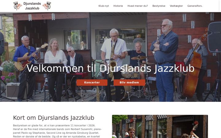 Captura de ecrã de djursjazz.dk