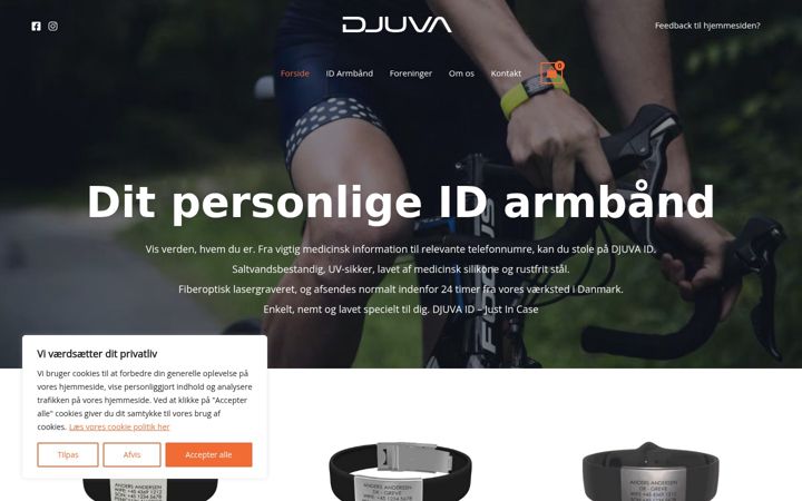 Captura de ecrã de djuva.dk
