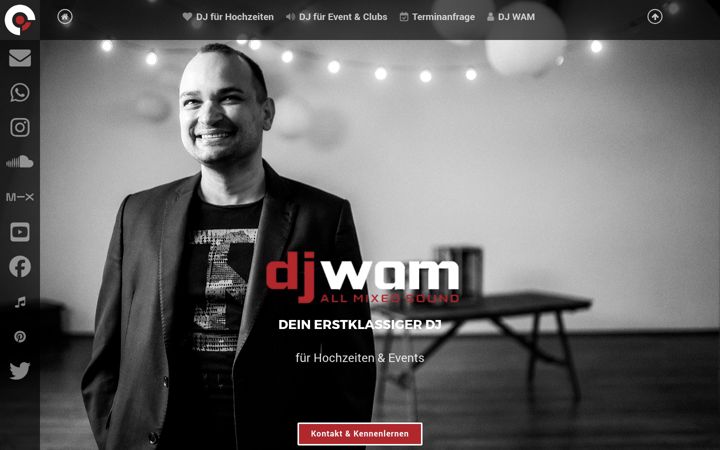 Screenshot of djwam.de