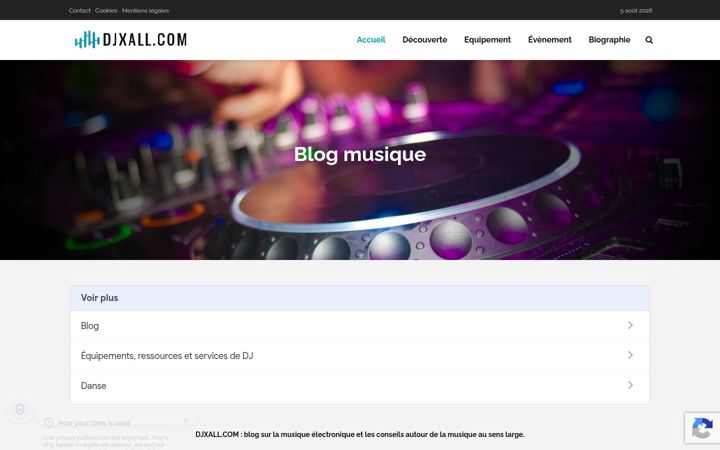 Screenshot of djxall.com
