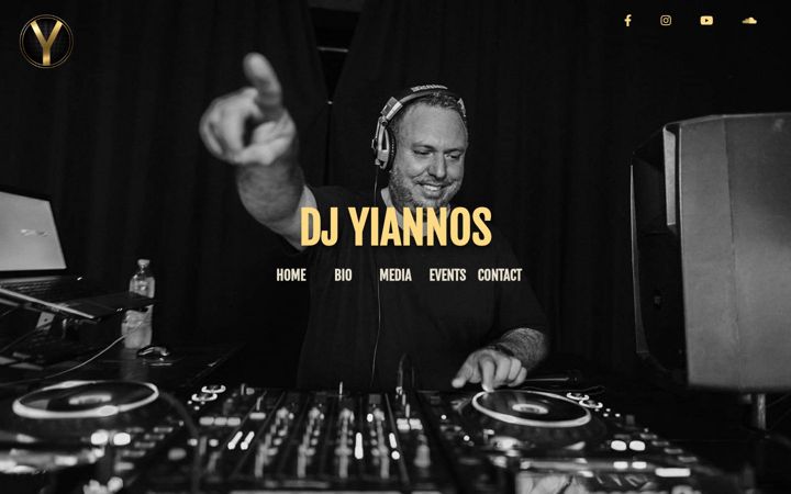 Screenshot of djyiannos.com