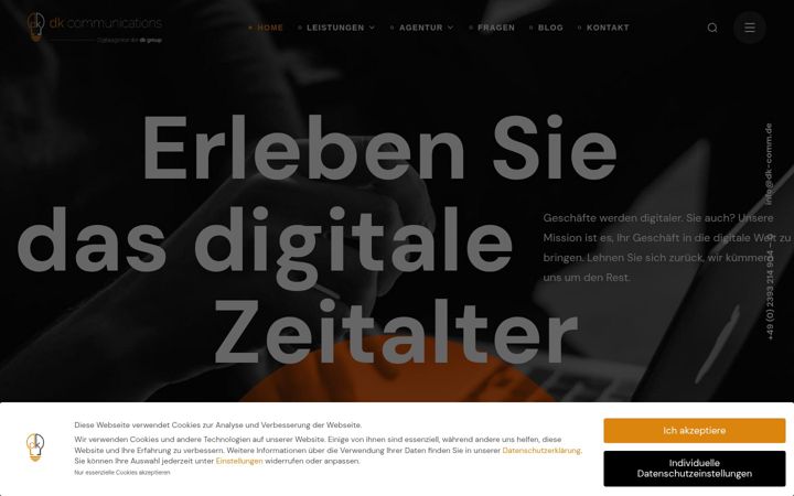 Screenshot of dk-communications.de