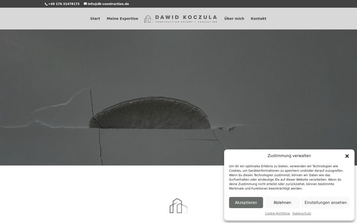 Screenshot of dk-construction.de
