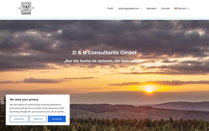 Screenshot of dk-consultants.de