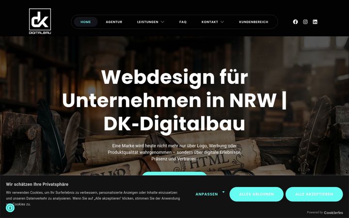 Captură de ecran a dk-digitalbau.de