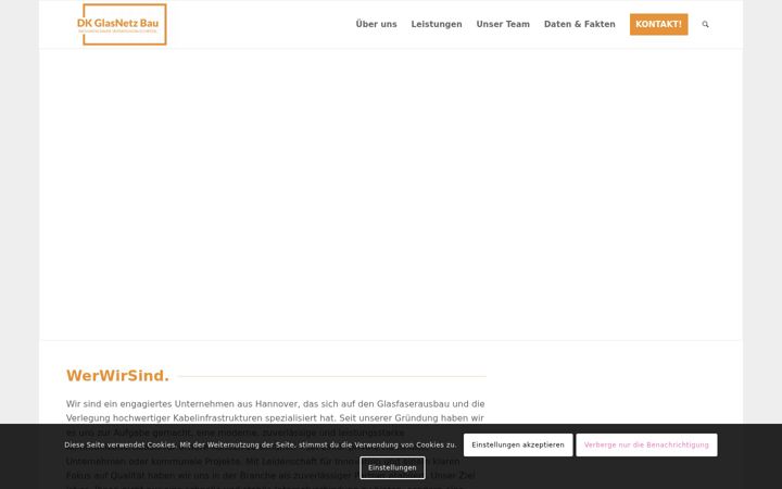 Captura de pantalla de dk-glasnetz.de