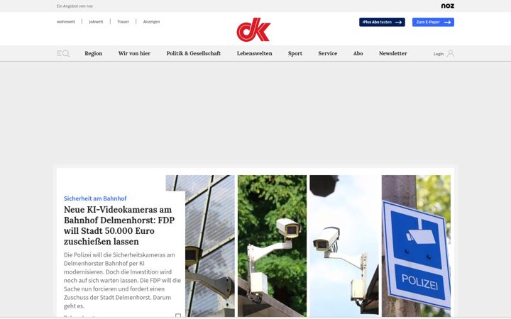 Screenshot of dk-online.de