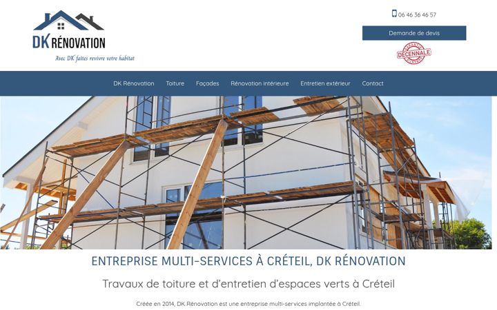 Captura de pantalla de dk-renovation57.fr